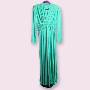 VINTAGE Lilli Diamond California Green Dress Medium
